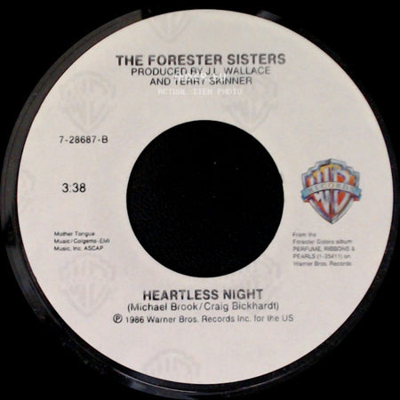 The Forester Sisters - Lonely Alone / Heartless Night side B