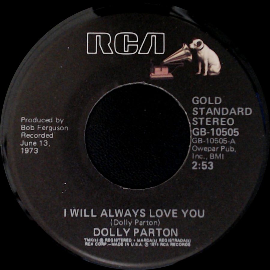 Dolly Parton - I Will Always Love You / Lonely Comin' Down side A