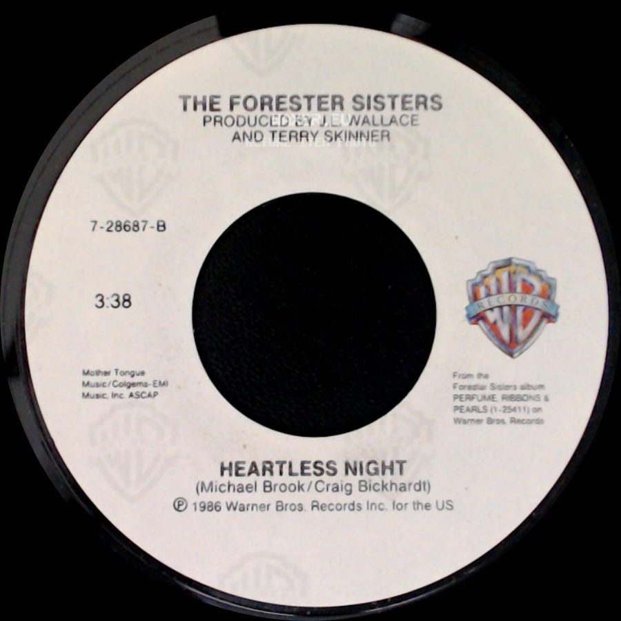 The Forester Sisters - Lonely Alone / Heartless Night side B