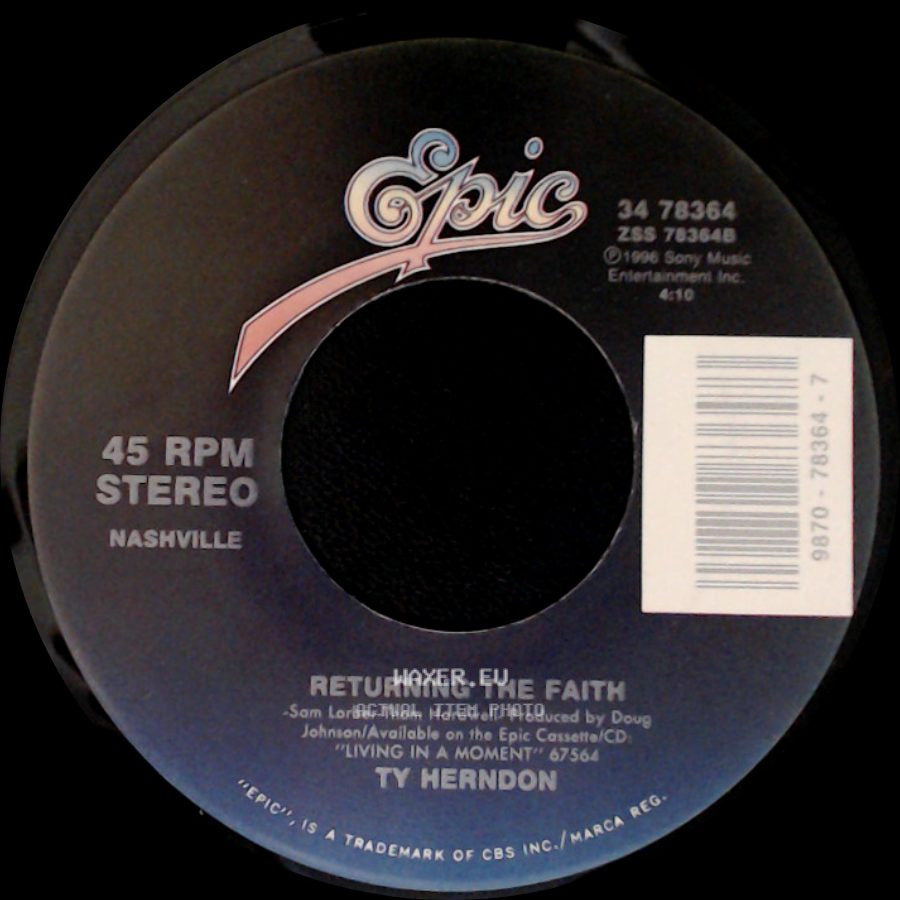 Ty Herndon - Returning The Faith / Living In A Moment side A