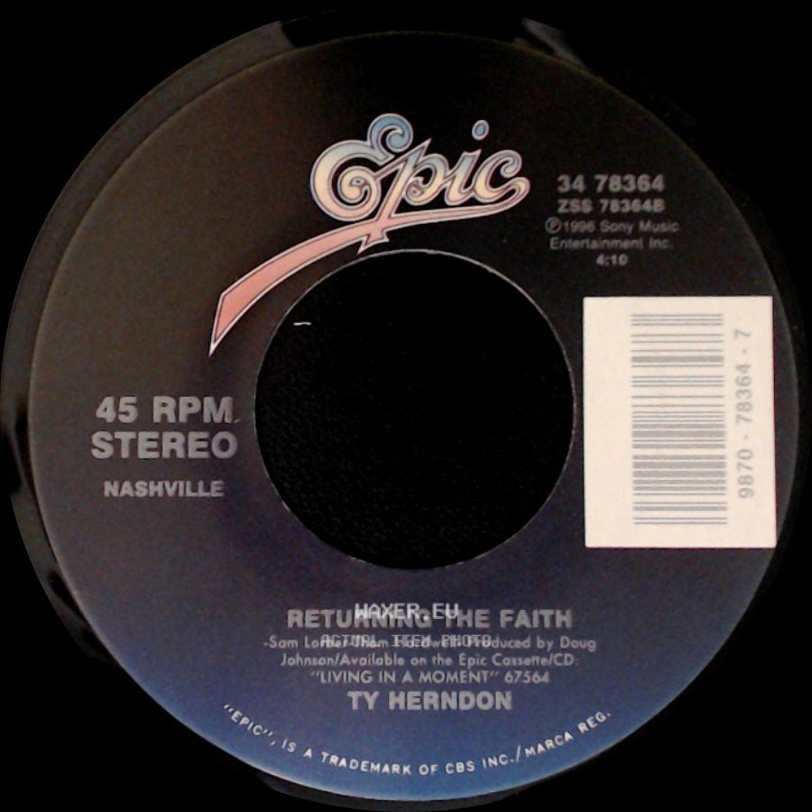 Ty Herndon - Returning The Faith / Living In A Moment side A