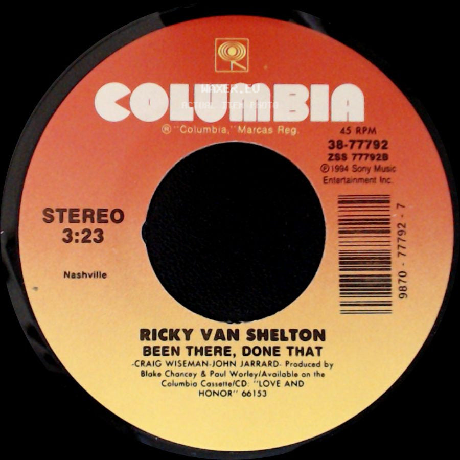 Ricky Van Shelton - Been There, Done That / Lola's Love side A