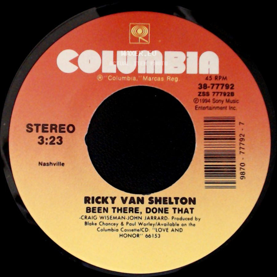 Ricky Van Shelton - Been There, Done That / Lola's Love side A