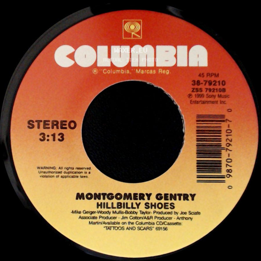 Montgomery Gentry - Lonely And Gone / Hillbilly Shoes side B