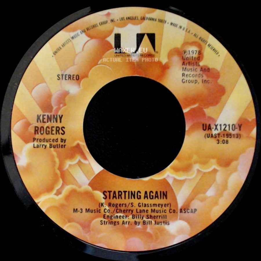 Kenny Rogers - Love Or Something Like It / Starting Again side B
