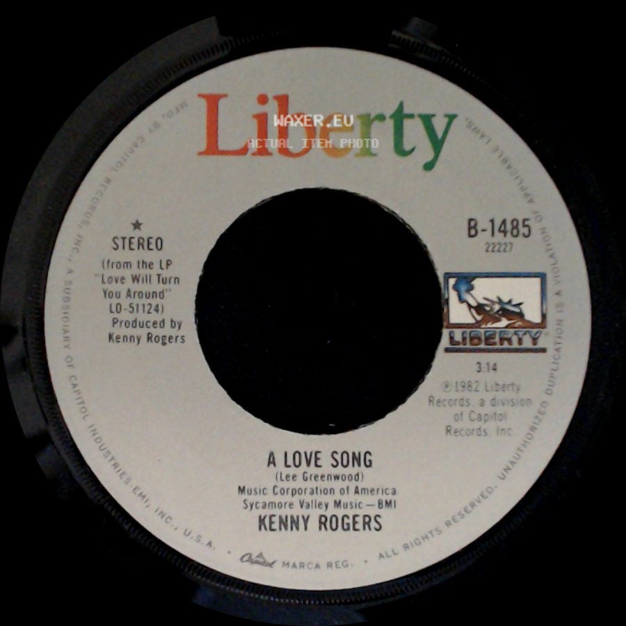 Kenny Rogers - The Fool In Me / A Love Song side B