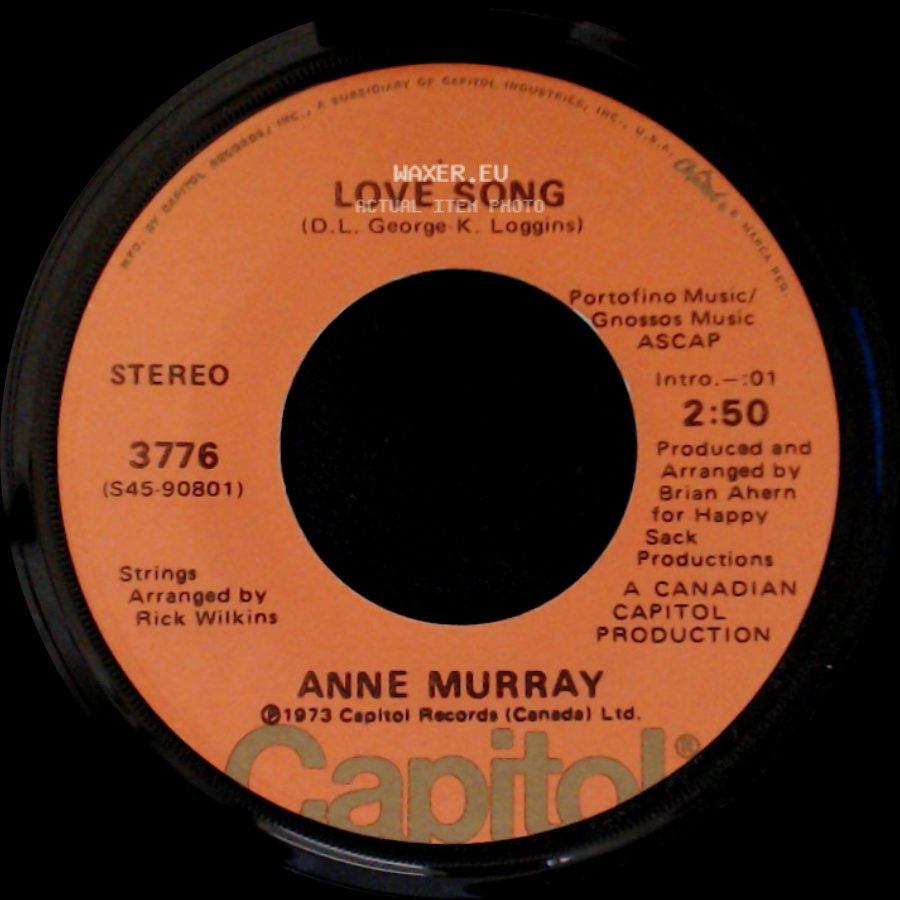 Anne Murray - You Can't Go Back / Love Song side B