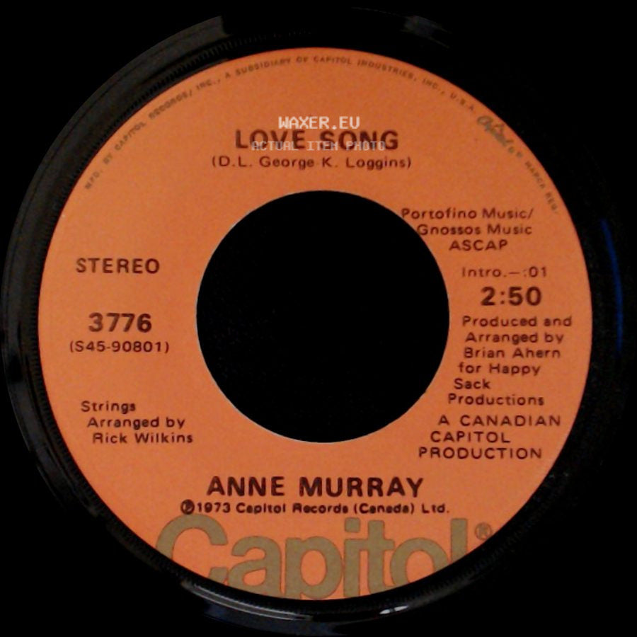 Anne Murray - You Can't Go Back / Love Song side B