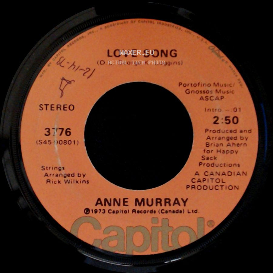 Anne Murray - You Can't Go Back / Love Song side B