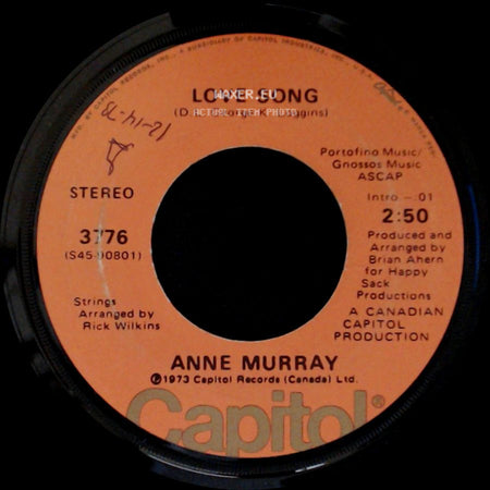 Anne Murray - You Can't Go Back / Love Song side B