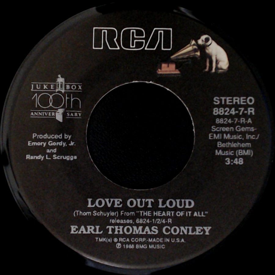 Earl Thomas Conley - Love Out Loud / No Chance, No Dance side A