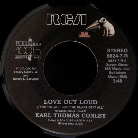 Earl Thomas Conley - Love Out Loud / No Chance, No Dance side A