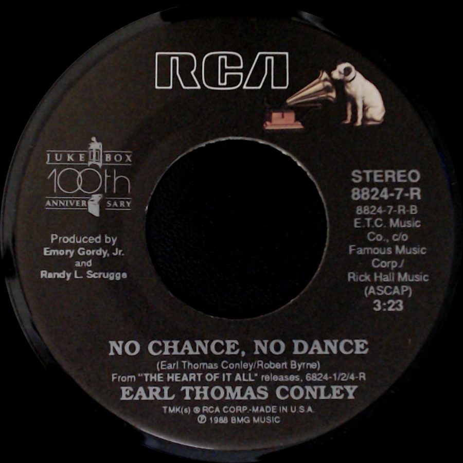 Earl Thomas Conley - Love Out Loud / No Chance, No Dance side B