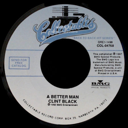 Clint Black - A Better Man / Killin' Time side A
