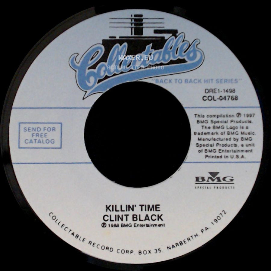 Clint Black - A Better Man / Killin' Time side B