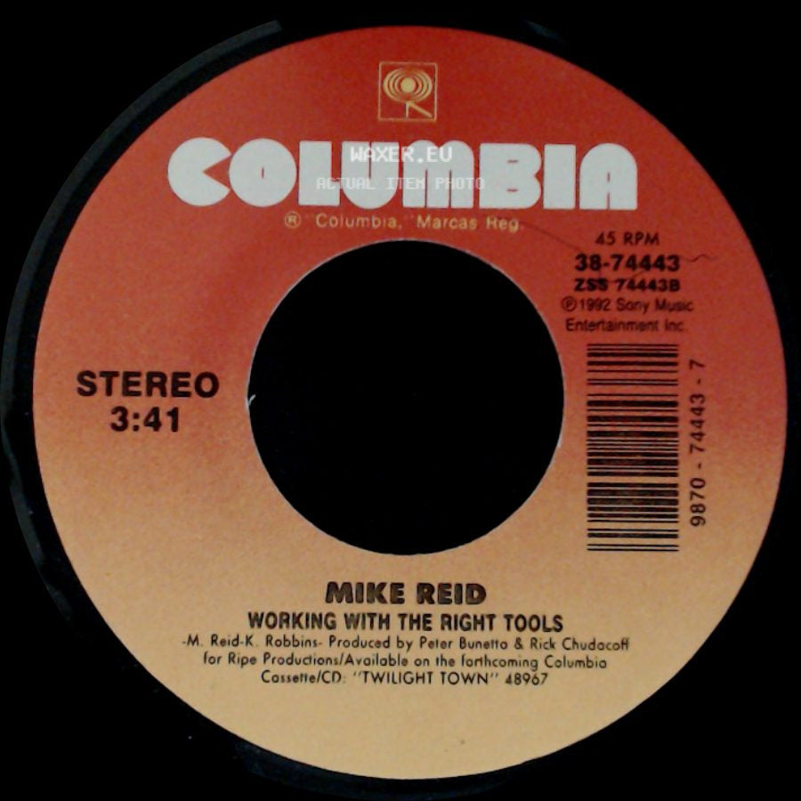 Mike Reid - Working With The Right Tools / Keep On Walkin' side A