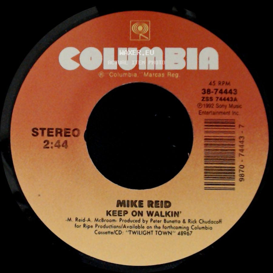 Mike Reid - Working With The Right Tools / Keep On Walkin' side B