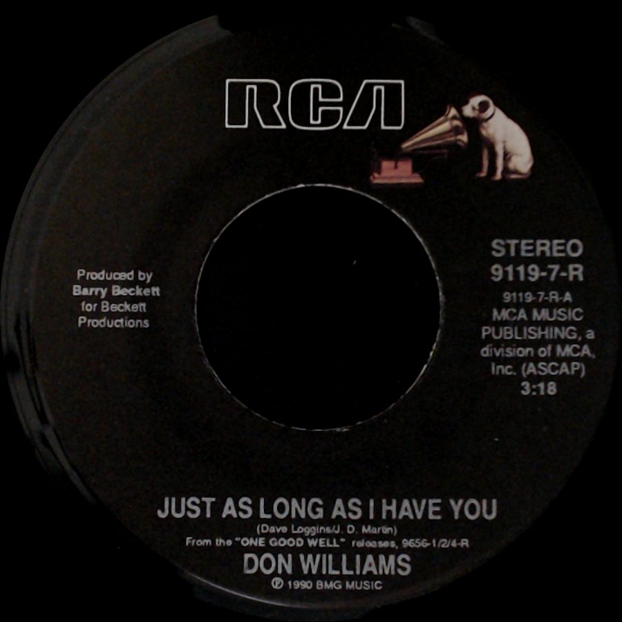 Don Williams - Why Get Up / Just As Long As I Have You side B