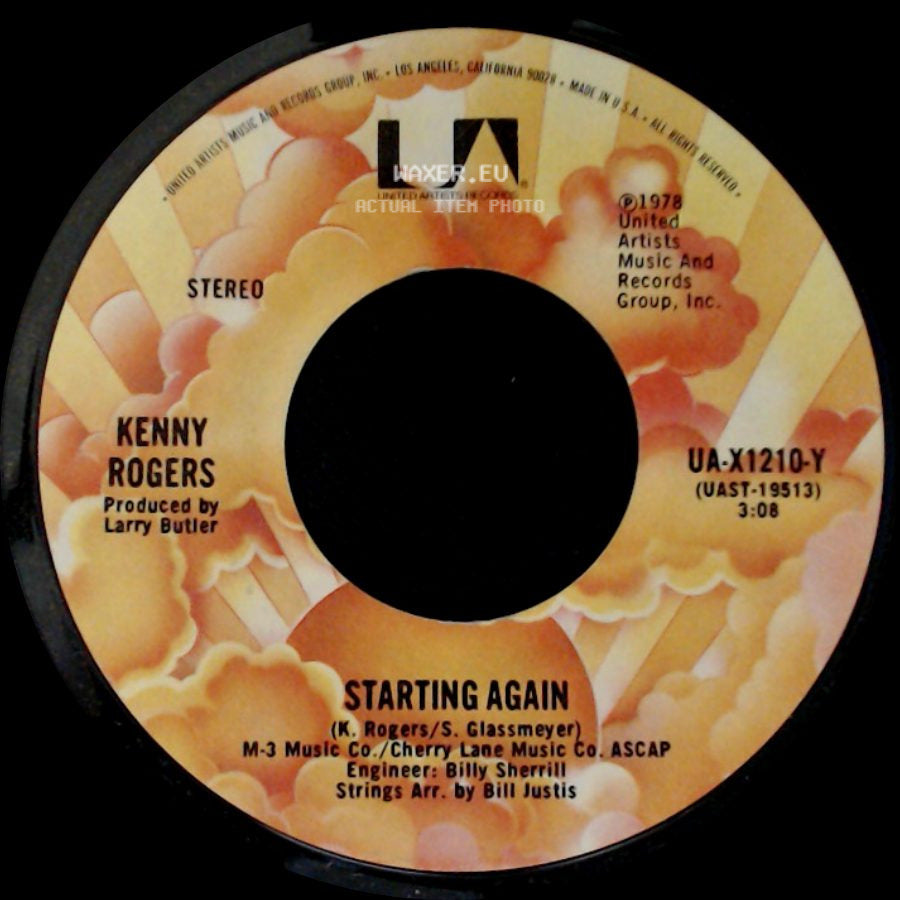 Kenny Rogers - Love Or Something Like It / Starting Again side B