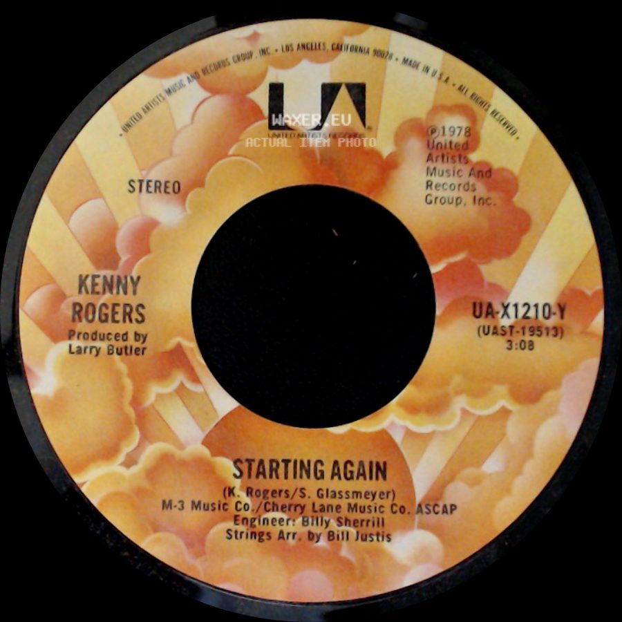 Kenny Rogers - Starting Again / Love Or Something Like It side A