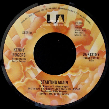 Kenny Rogers - Starting Again / Love Or Something Like It side A