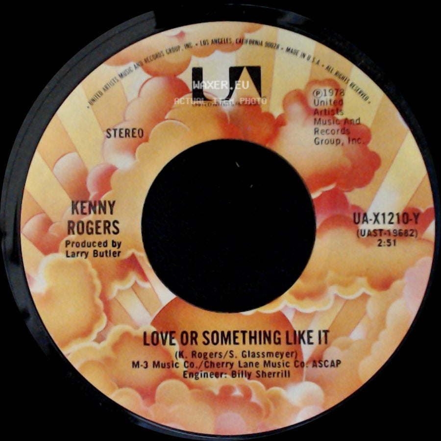 Kenny Rogers - Starting Again / Love Or Something Like It side B