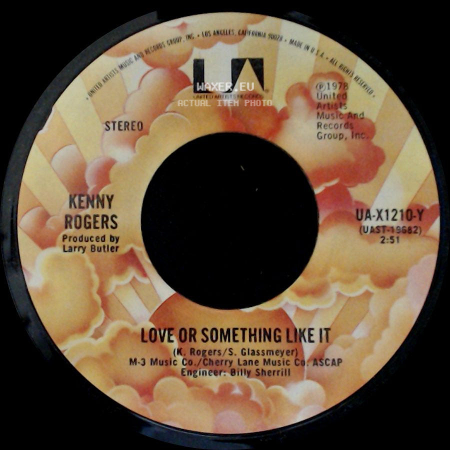 Kenny Rogers - Starting Again / Love Or Something Like It side B