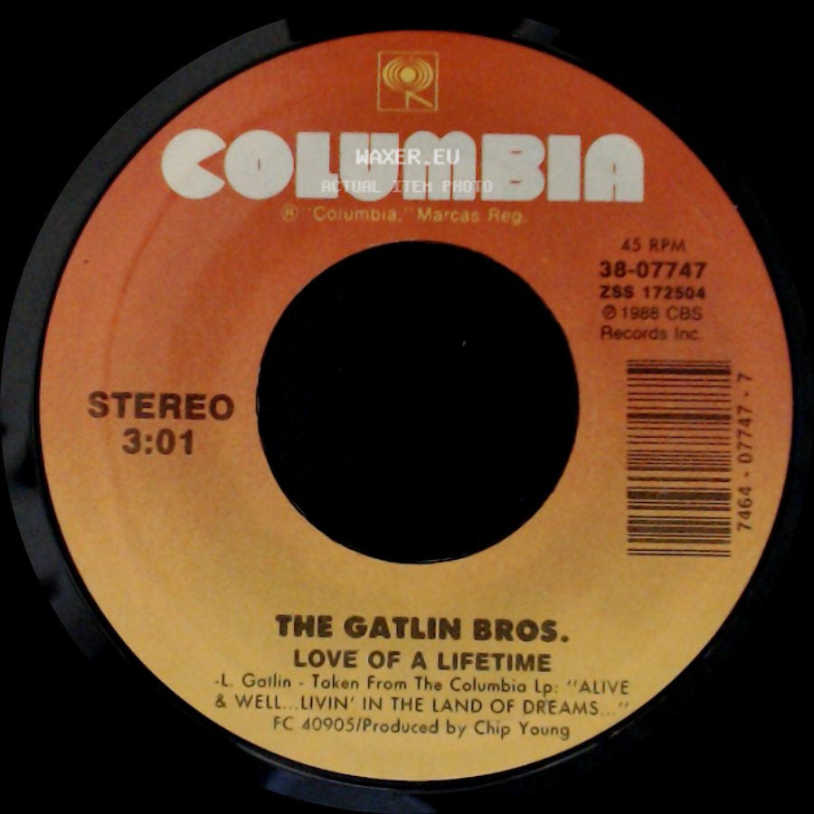The Gatlin Bros. - Don't Blame Me For Colorado / Love Of A Lifetime side B