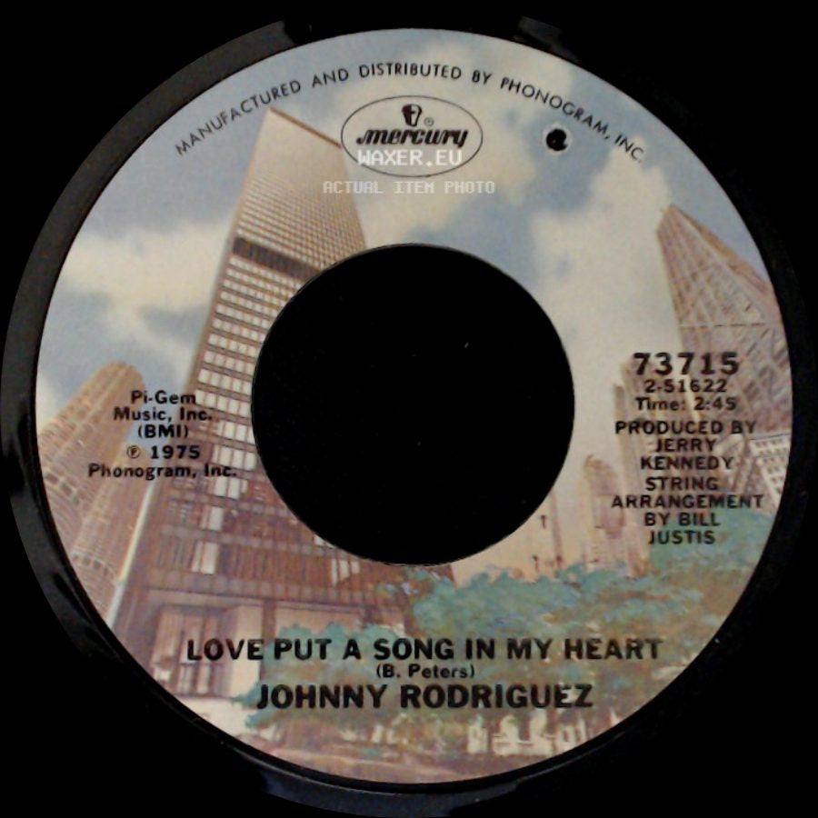 Johnny Rodriguez - Love Put A Song In My Heart / Steppin' Out On You side A