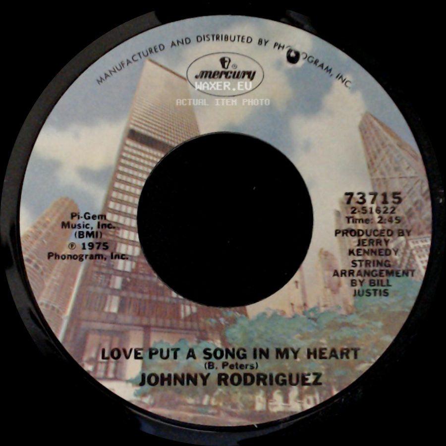 Johnny Rodriguez - Love Put A Song In My Heart / Steppin' Out On You side A