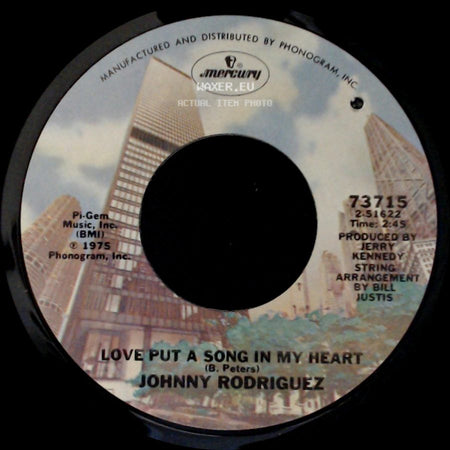 Johnny Rodriguez - Love Put A Song In My Heart / Steppin' Out On You side A