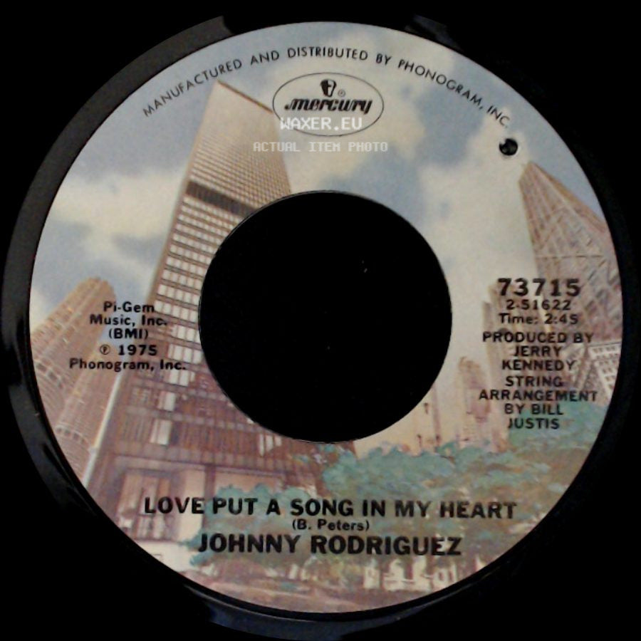 Johnny Rodriguez - Love Put A Song In My Heart / Steppin' Out On You side A