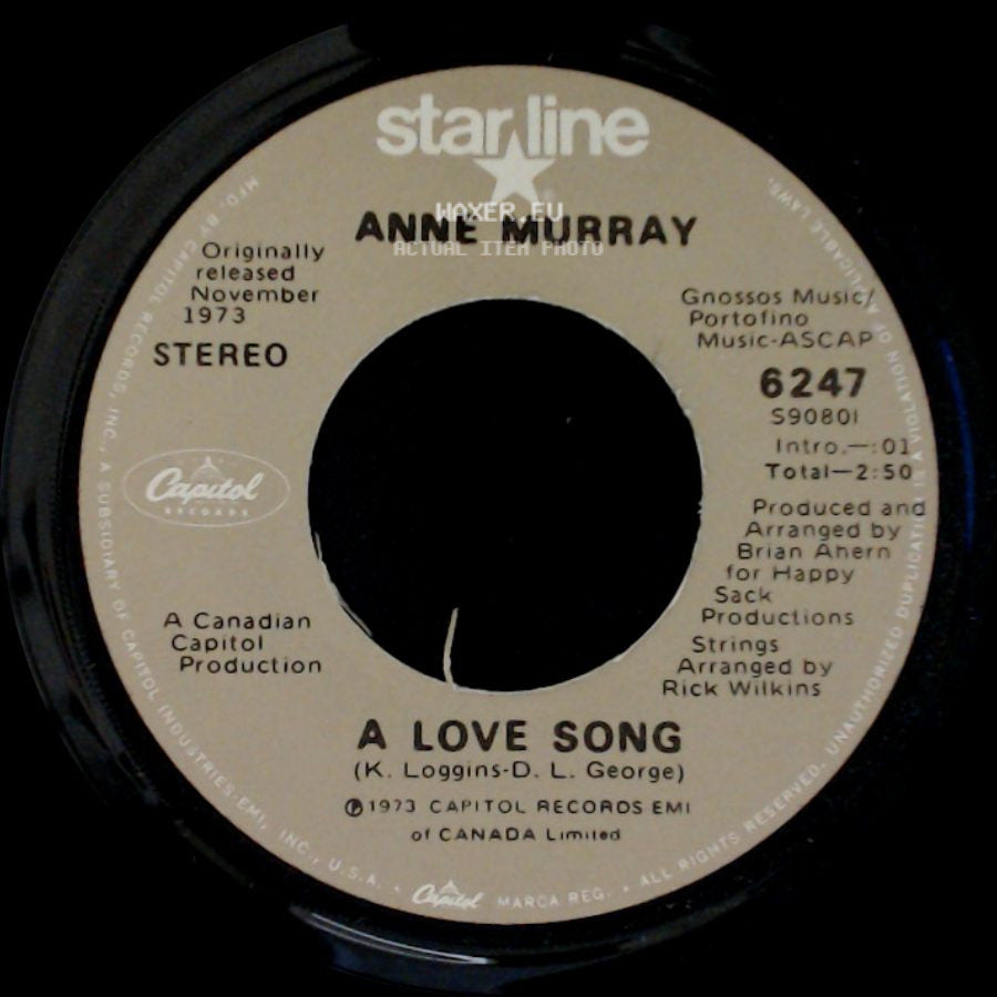 Anne Murray - A Love Song / You Won't See Me side A