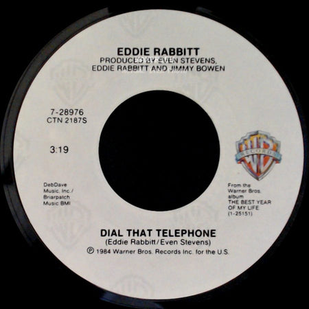 Eddie Rabbitt - Dial That Telephone / She's Comin' Back To Say Goodbye side A