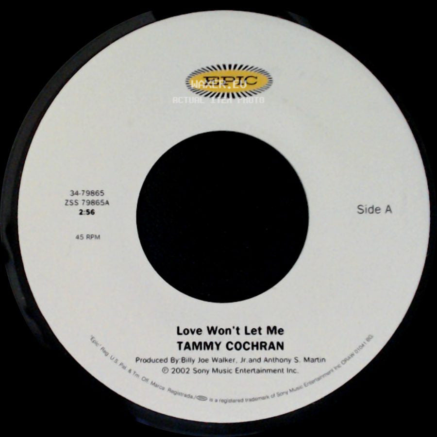 Tammy Cochran - Love Won't Let Me / Angels In Waiting side A