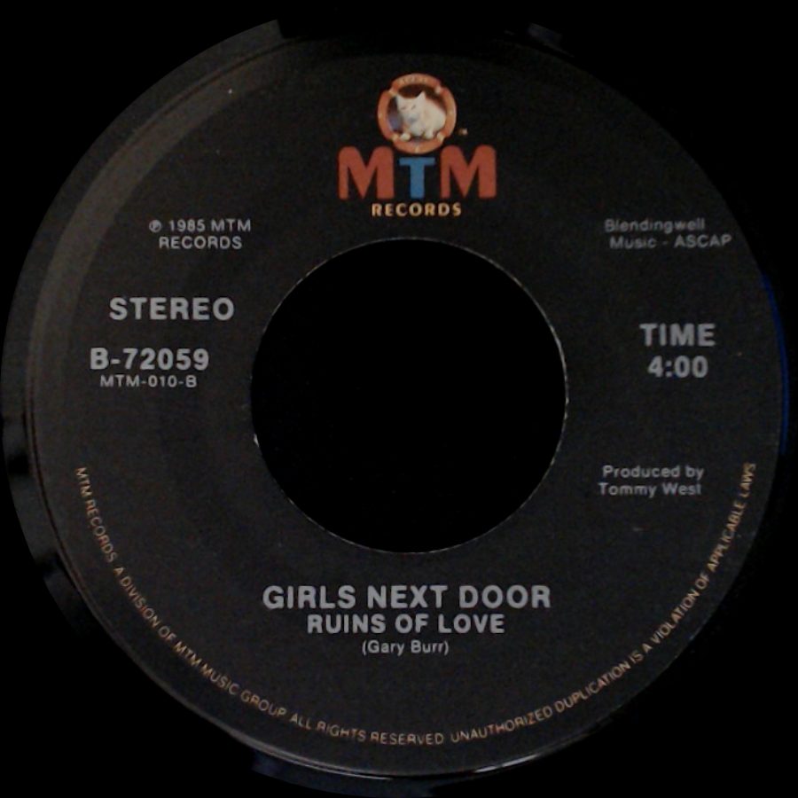 Girls Next Door - Love Will Get You Through Times Of No Money / Girls Next Door Ruins Of Love side B