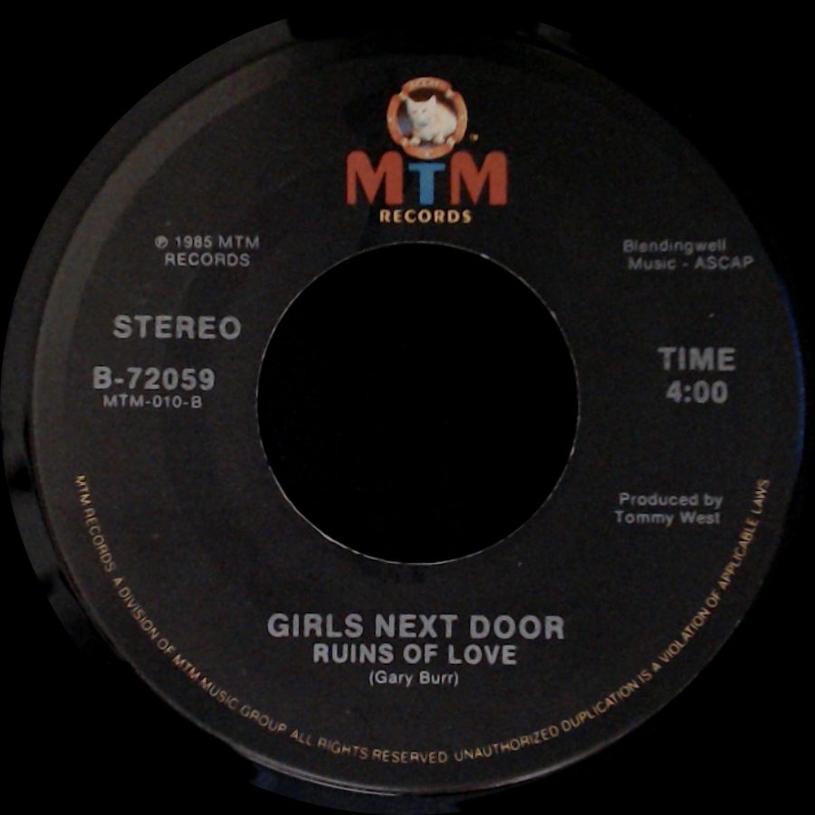 Girls Next Door - Love Will Get You Through Times Of No Money / Ruins Of Love side B