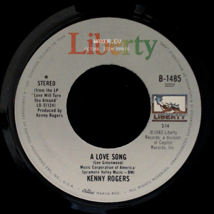 Kenny Rogers - The Fool In Me / A Love Song side B