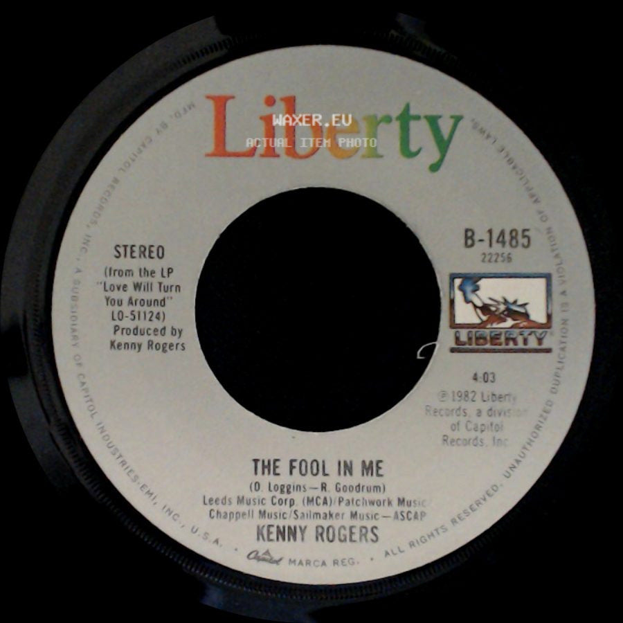 Kenny Rogers - A Love Song / The Fool In Me side B