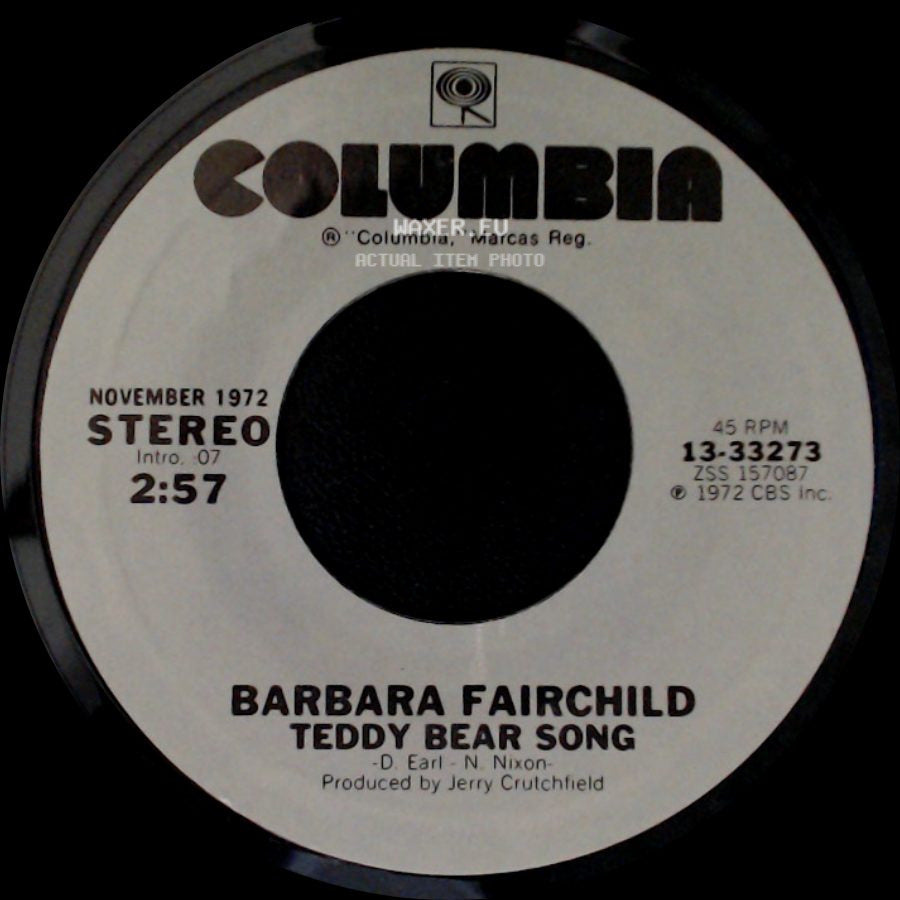 Barbara Fairchild - Kid Stuff / Teddy Bear Song side B