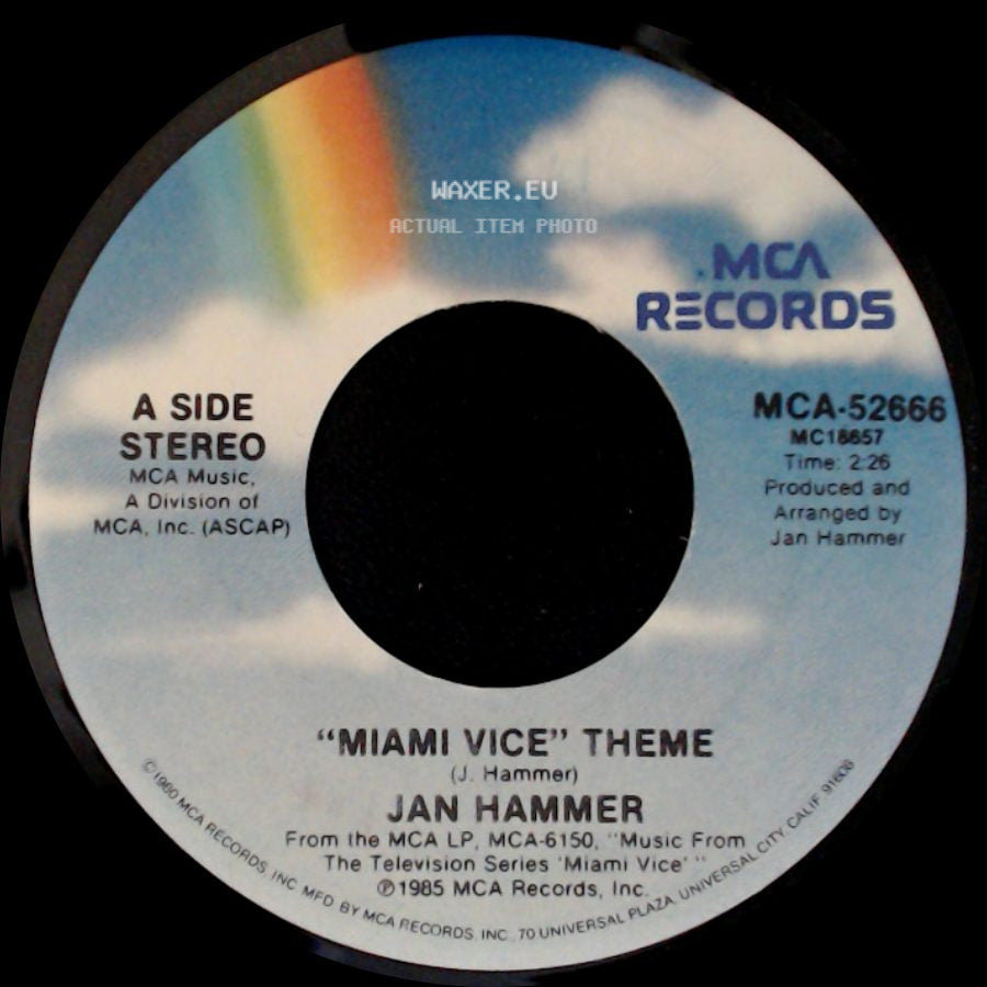 Jan Hammer - "Miami Vice" Theme / Unknown Title B side A