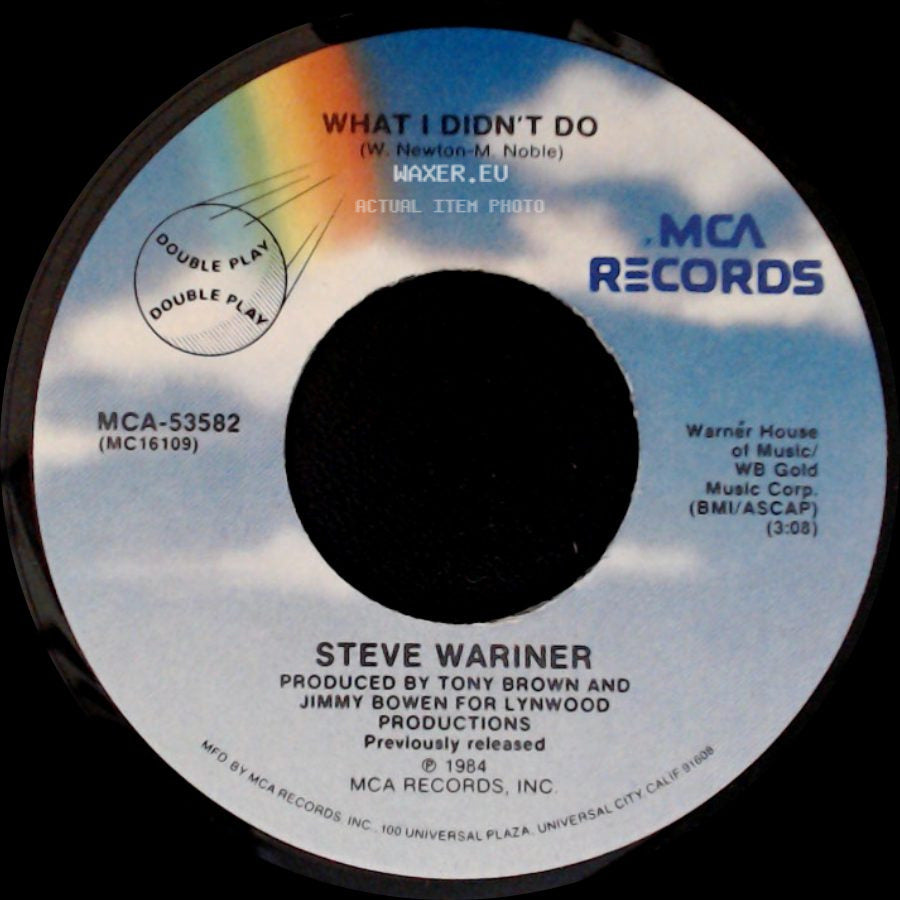 Steve Wariner - Some Fools Never Learn / What I Didn't Do side B