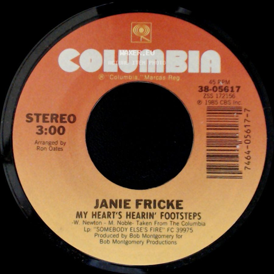Janie Fricke - My Heart's Hearin' Footsteps / Somebody Else's Fire side A