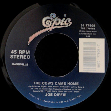 Joe Diffie - So Help Me Girl / The Cows Came Home side B