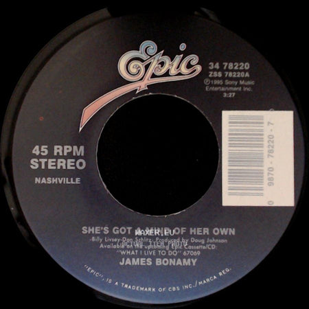 James Bonamy - She's Got A Mind Of Her Own / Amy Jane side A