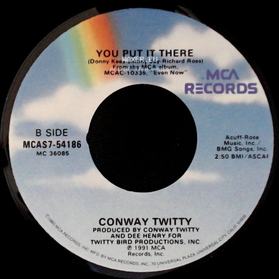 Conway Twitty - She's Got A Man On Her Mind / You Put It There side B