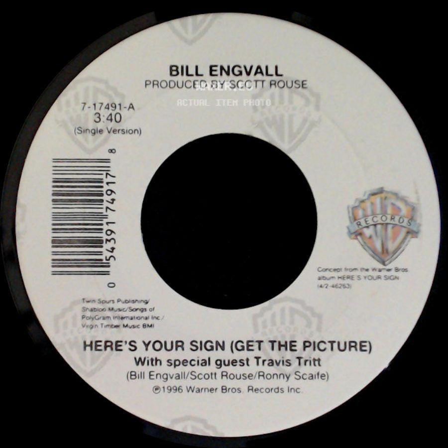 Bill Engvall - Here's Your Sign (Get The Picture) / Things Have Changed side A