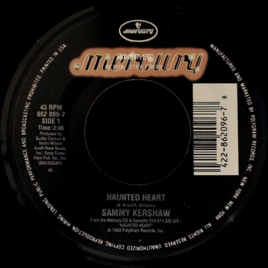 Sammy Kershaw - Haunted Heart / Cry, Cry Darlin' side A