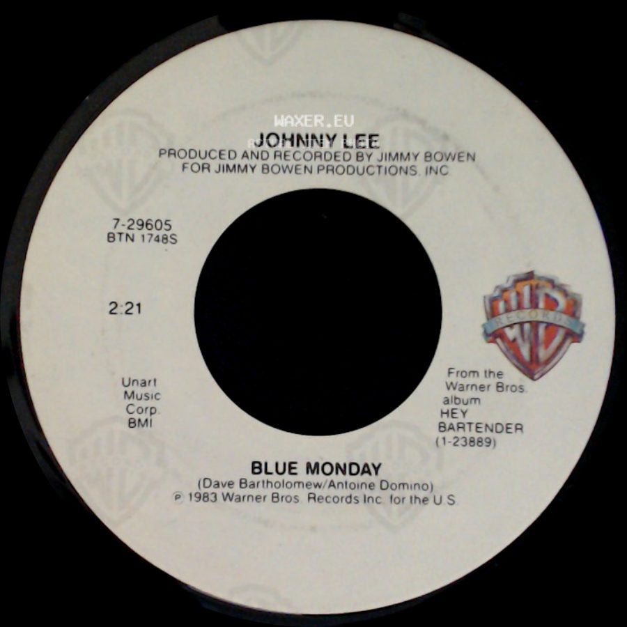 Johnny Lee - Blue Monday / Hey Bartender side A