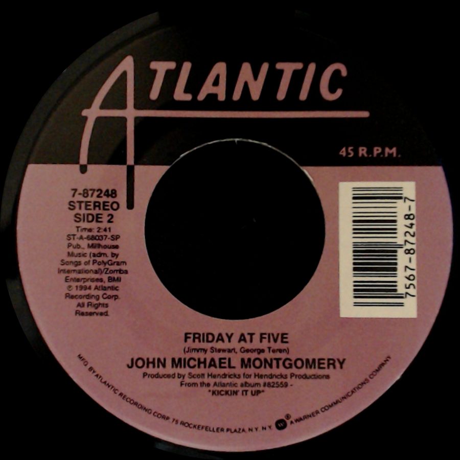John Michael Montgomery - Rope The Moon / Friday At Five side B